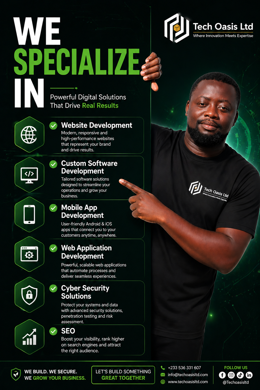 Solutions — Web, Software, Mobile & SEO | Tech Oasis